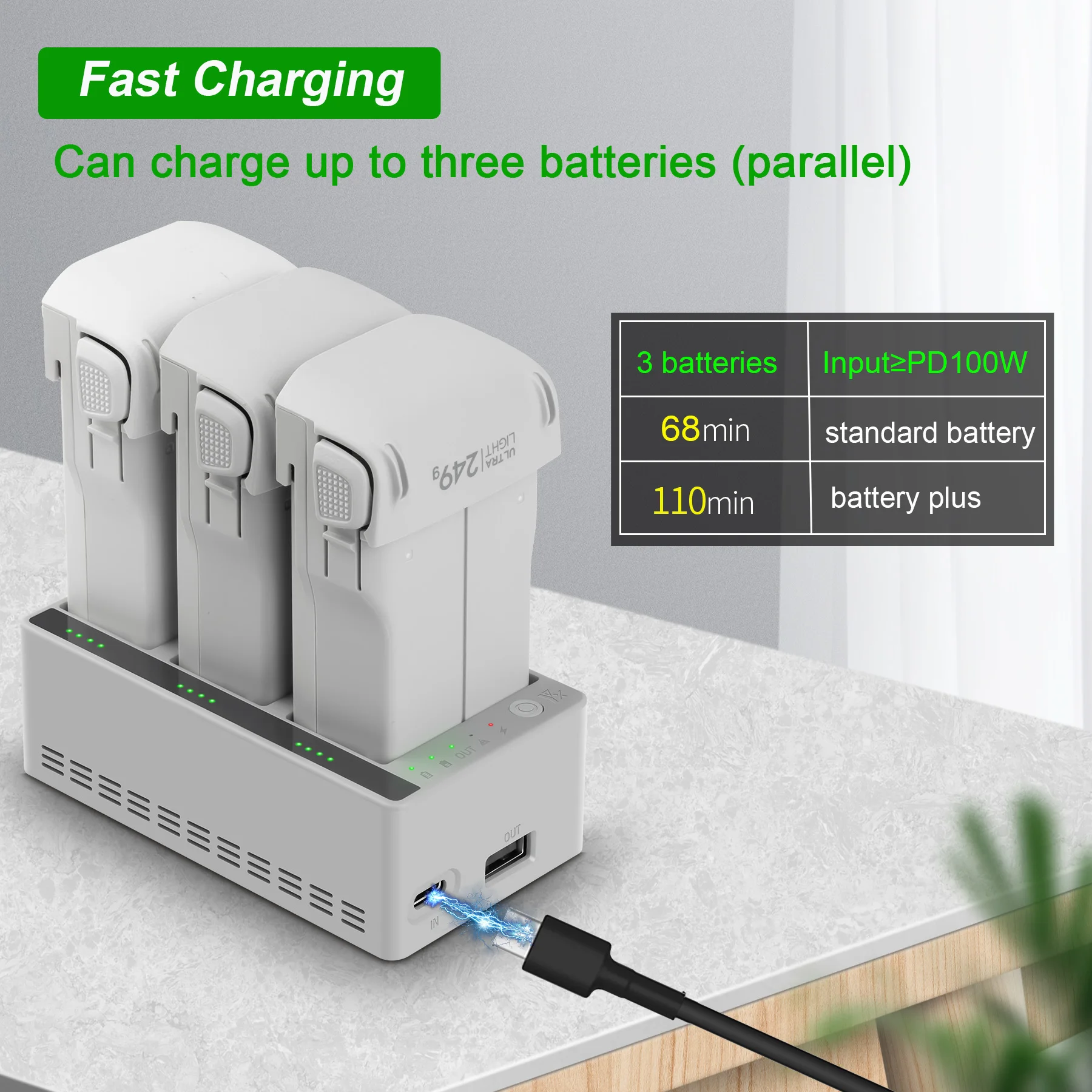 Charger Hub for DJI LITO 1 X1  - огляд і ціна Drone Charging Hub