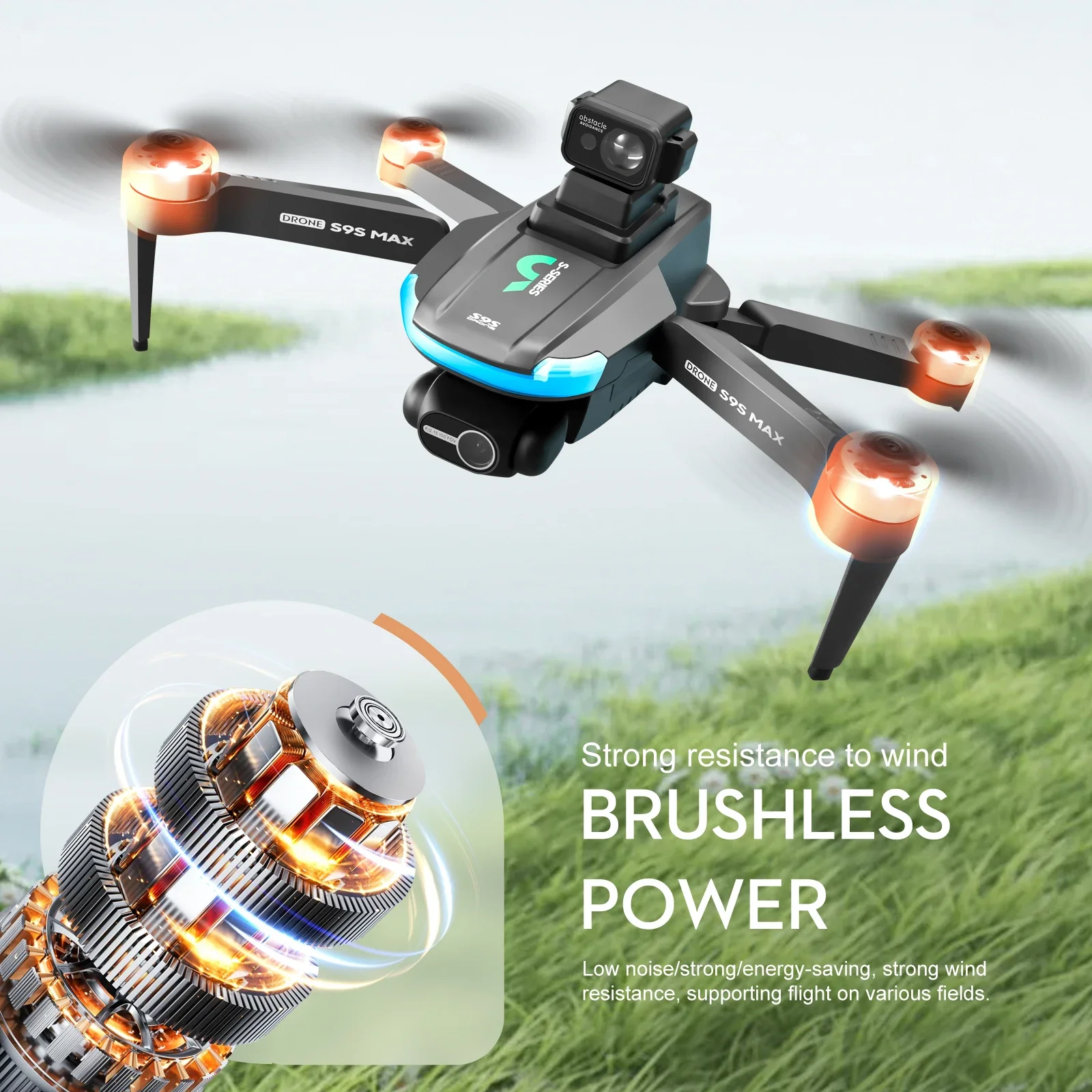 NEW S9S MAX MINI Drone 4K 2-Ax - огляд і ціна Drone Remote Controller Lanyard