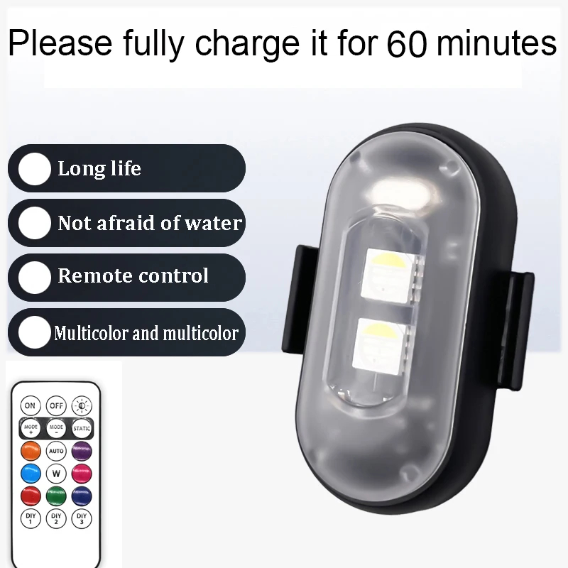 2/4/8Pcs Wireless Remote Contr - огляд і ціна Drone Strobe Light