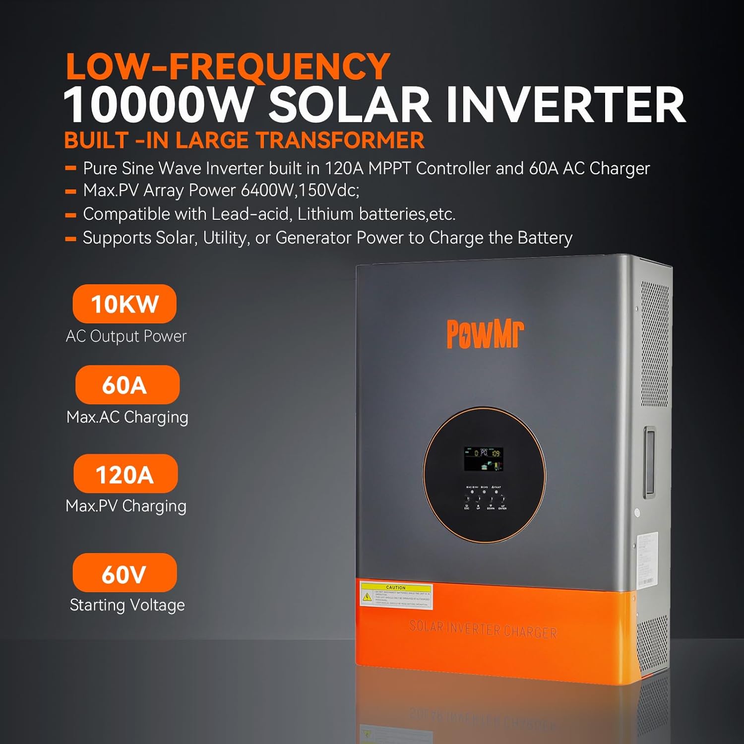 PowMr 10KW 5KW Split Phase Inv - огляд і ціна Drone Solar Charger